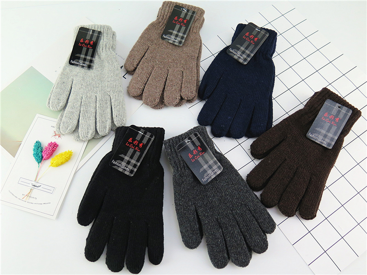 Gants pour homme en Laine Cachemire - Ref 2781651 Image 8