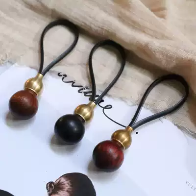 Creative sandalwood handmade baby fetal hair souvenir full moon hair car pendant car keychain safe