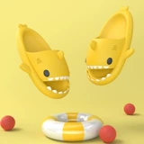 Милая акула, мужские летние тапочки для влюбленных, забавные пляжные слайдеры, обувь, мягкая подошва