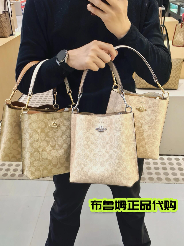 Authentic Coach Mollie22 Bucket Bag from the Usa, Monogram Shoulder Crossbody Bag Authentic Coach Mollie22 Bucket Bag from the Usa, Monogram Shoulder Crossbody Bag