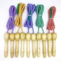  Weight loss fitness skipping rope female sports adult students middle school test childrens exercise cotton rubber rope wooden handle unisex