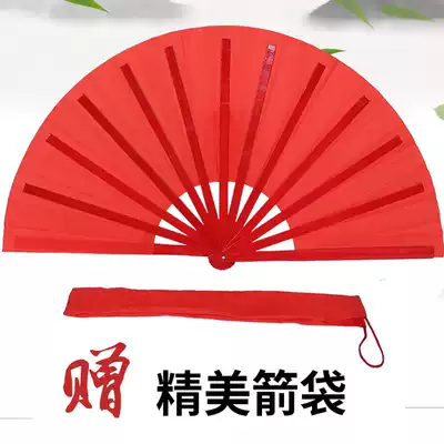 Selected thickened bamboo professional tai chi fan Sound fan Craft fan Martial arts fan Kung fu fan Mulan fan Martial arts