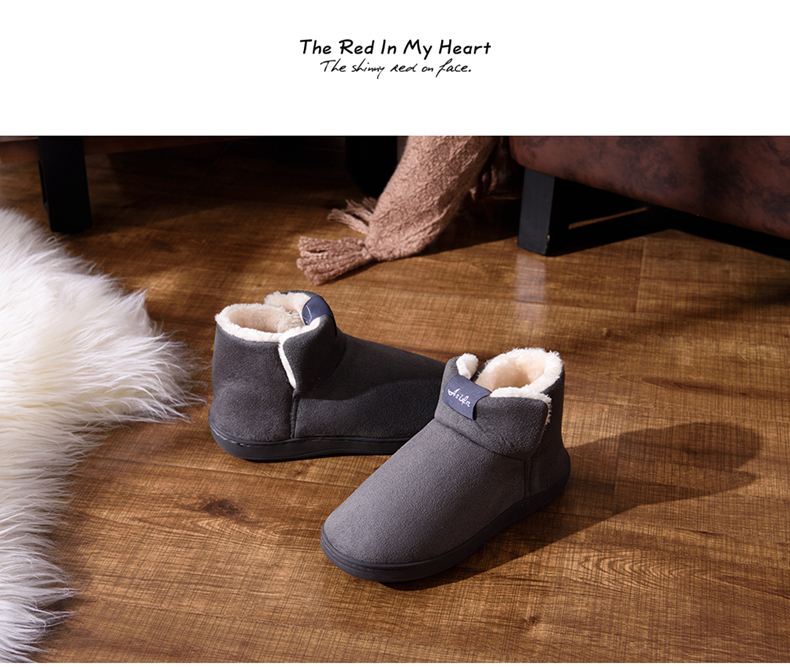 Dép cotton nữ mùa đông dày đáy túi với nhà chống trượt sàn mềm trong nhà và ngoài trời tháng giày đôi giày cotton nam dép đi trong nhà lock&lock