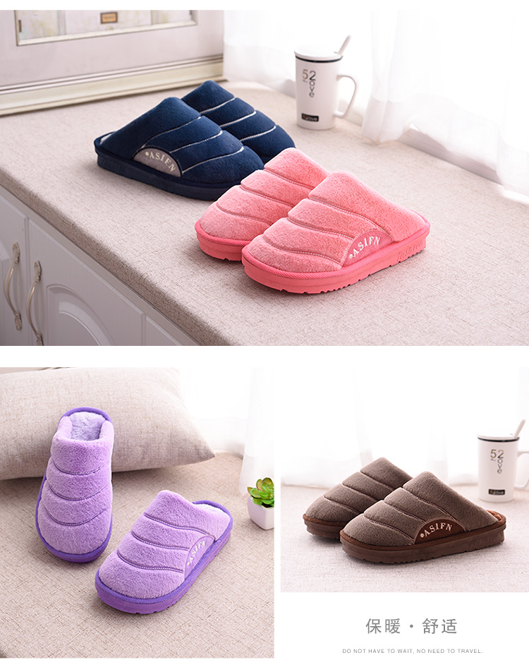 Dép cotton nam dày đáy túi mùa đông với sàn gỗ trong nhà chống trượt ấm áp cộng với đôi dép nhung giày crocs nam