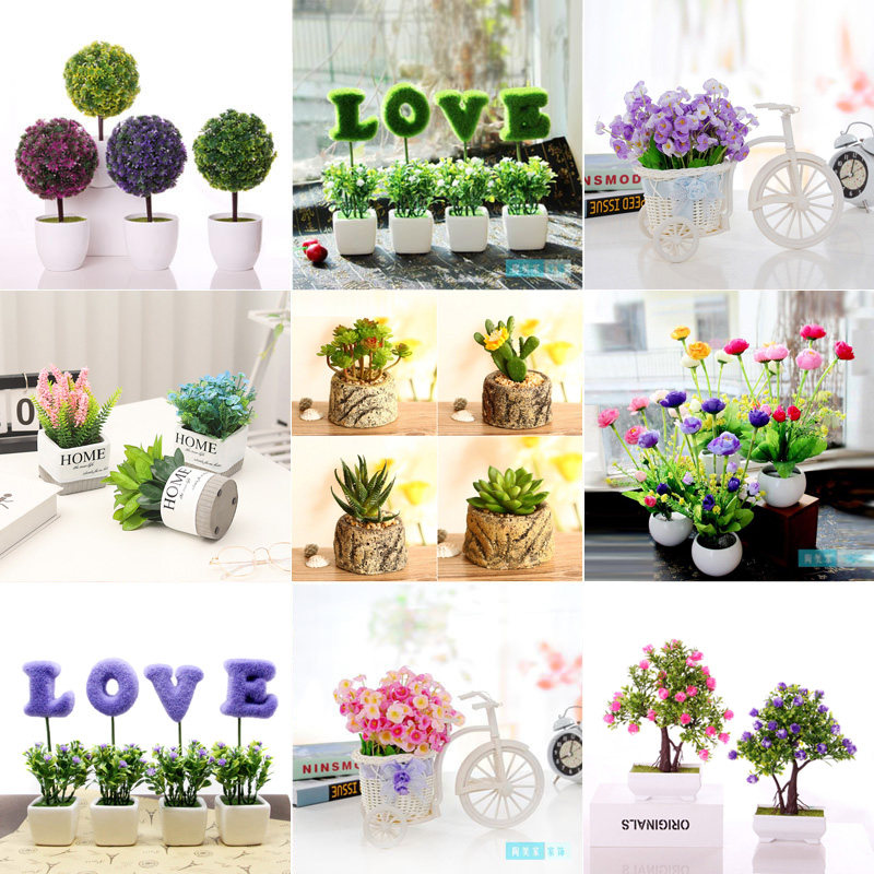 Fake flower simulation flower ornaments living room table flower flowers plastic dry flower plant decoration interior floral home furnishings