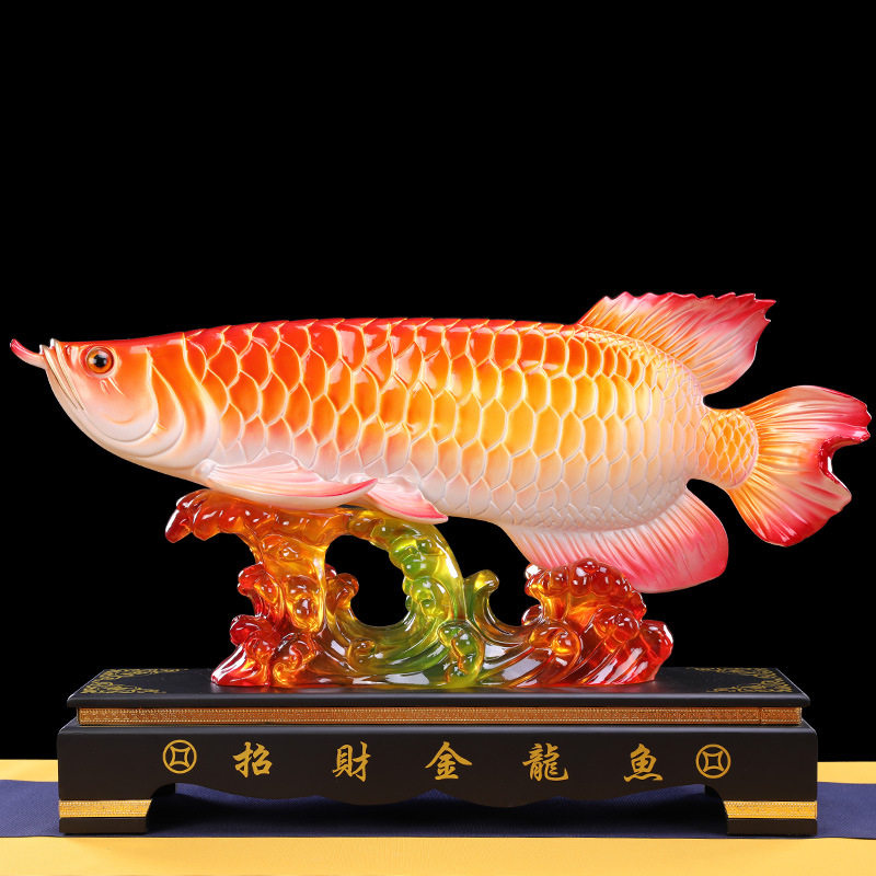 Fortune gold arowana furniture furniture living room TV wine cabinet decoration decoration new hotel hotel opening gifts