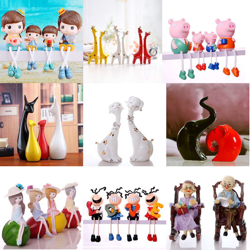 Eurostyle lovers Swing pieces Handicrafts Home Living Room Wine Cabinet Cute Little Decorations Mini Individuality Creativity