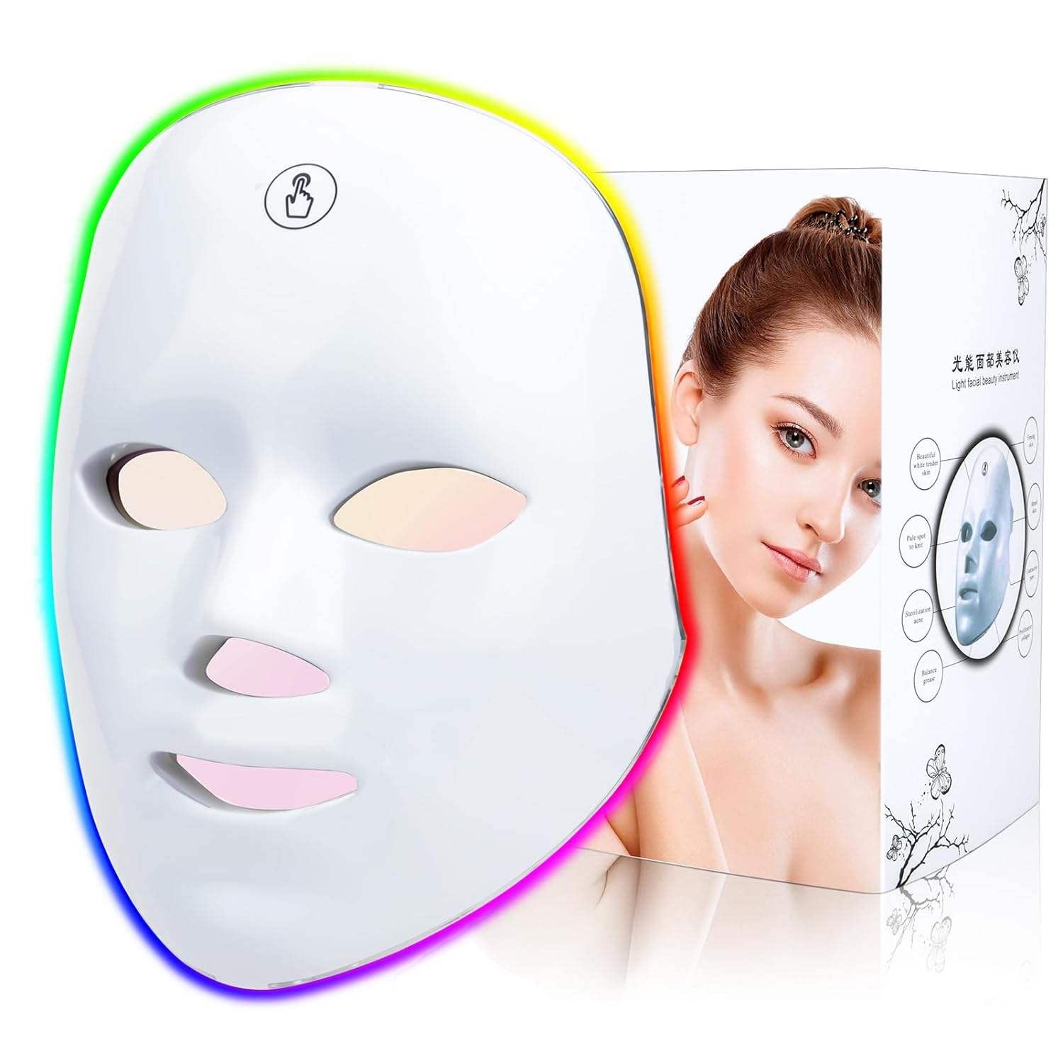 Red Light Therapy LED Facial Mask Skin Care Mask Beauty Salo