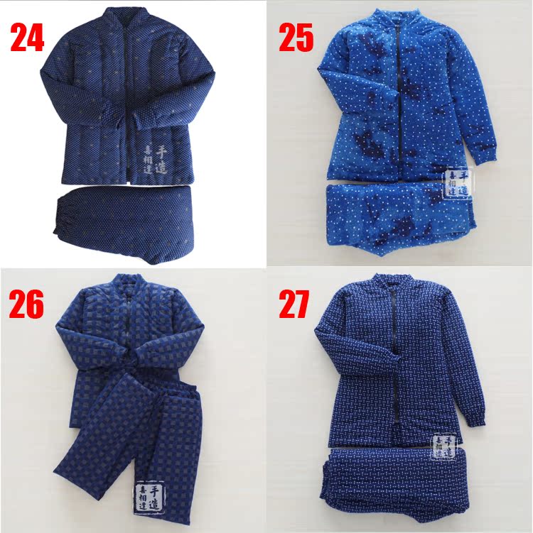 Mùa đông cotton quần handmade tinh khiết bông 袄 cao eo quần nhà giản dị ấm phù hợp với nam giới trưởng thành và phụ nữ dày