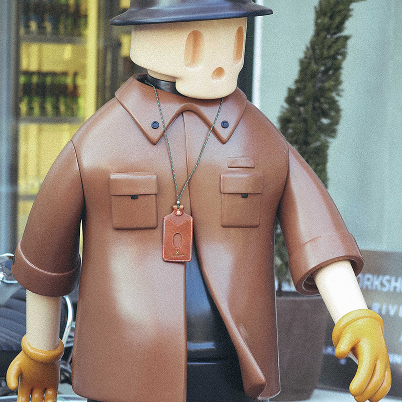 HK workshop headlayer horween cow leather handmade multifunctional custom work document card bus cutting sleeve