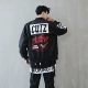 Áo khoác phi công dành cho nam Áo khoác lửng nam đường phố màu đỏ 嘻 jacket Áo khoác thủy triều Mỹ thương hiệu đồng phục nam mùa xuân và mùa thu