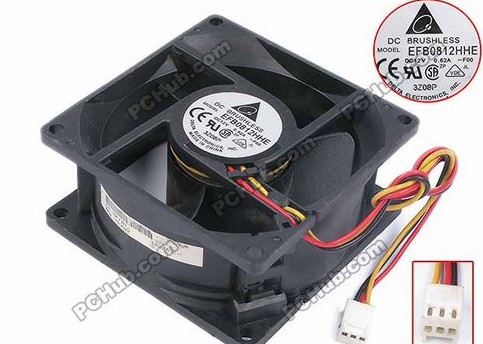12V 12V 0 62A EFB0812HHE 8038 8cm cm Host shell power fan 80 * 80 * 38MM
