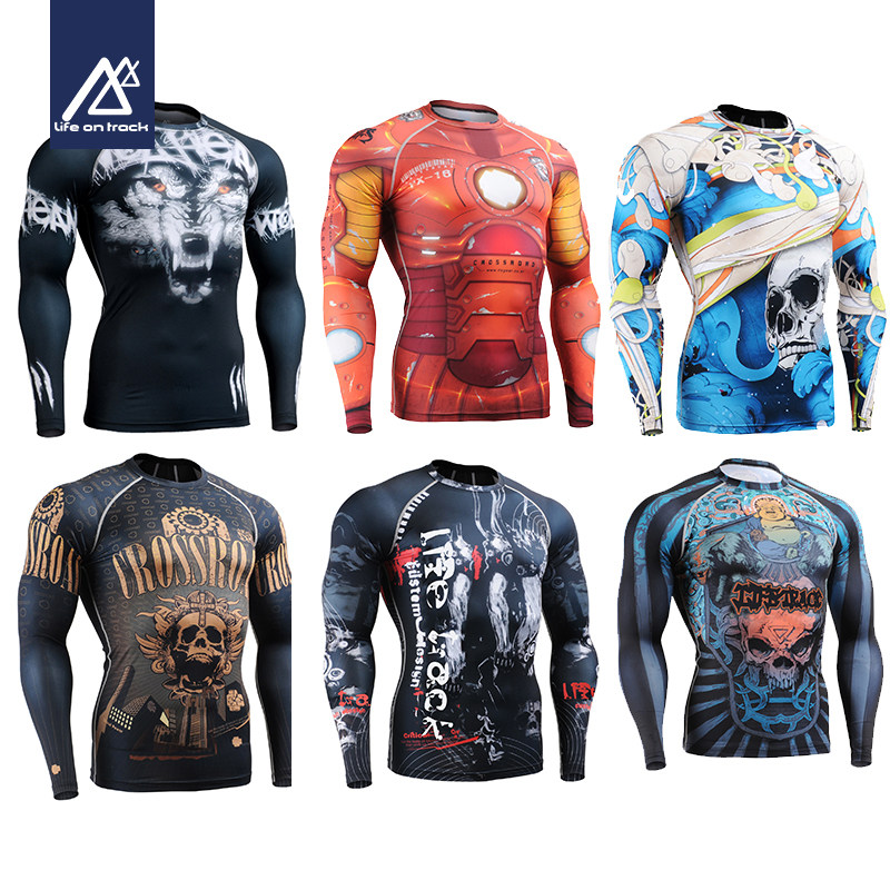 Running Speed Jersey Man Tight Fit Sports Blouses Basketball Football Training Wear Long Sleeve Fitness T-shirt Compression Yoga Conserved