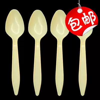 ds2 disposable plastic spoon Small spoon Pudding spoon smoothie spoon Ice cream spoon Ice porridge cake spoon soup 1400 pcs