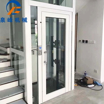Household small elevator Indoor one two three-story villa elevator Duplex attic hydraulic lift Lifting platform