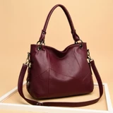 Вместительная и большая сумка через плечо для матери, сумка на одно плечо, из натуральной кожи