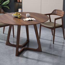 Solid Wood Round Dining Table Business Reception Table Scandinavian For Home Meal Table Coffee Table Casual Negotiation Table and Chair Combination