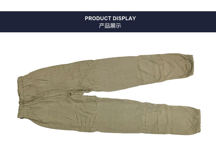 Cổ phiếu xác thực cổ điển mùa thu xanh quần nam cotton ấm quần đan dài quần quân đội bông xanh dài quần tăng quần legging cho bé gái