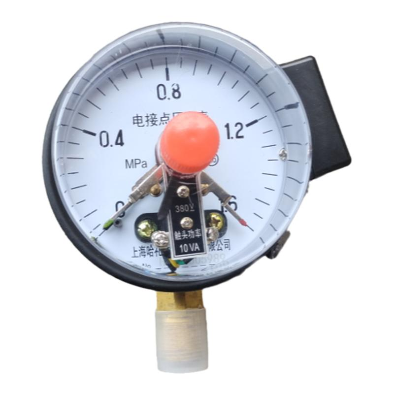 Magnetic-assisted electric contact pressure gauge YXC-100*1 6Mpa radial contact contact point power 30VA pressure switch