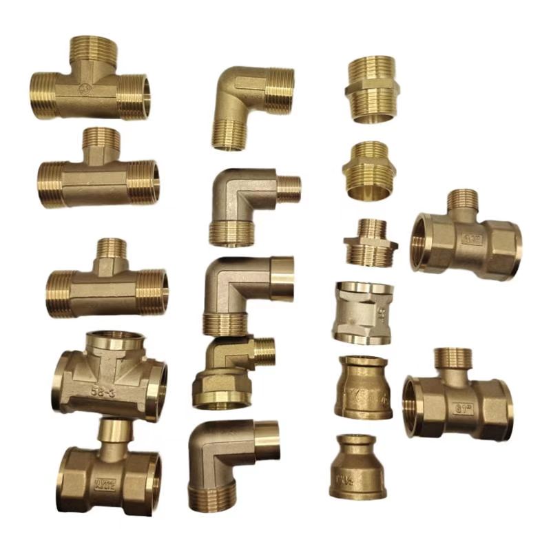 1 inch connector double male screw inside and outside wire three-way turn 6-point elbow to 4-point all-copper plumbing pipe interface water pipe accessories