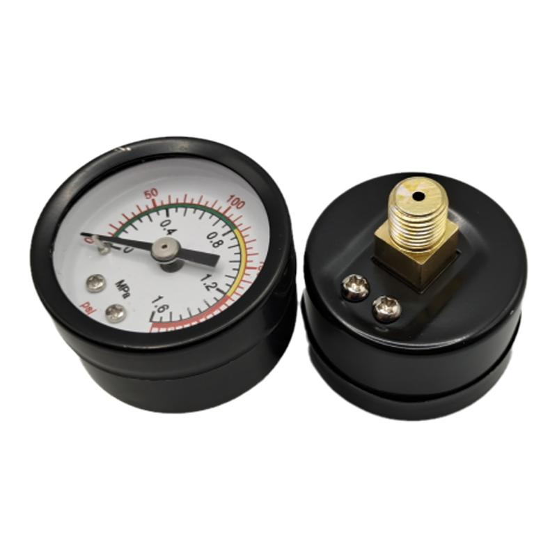 YZ-40 axial pressure gauge 0-1 6mpa M10*1 threaded back pressure gauge axial mini small pressure gauge