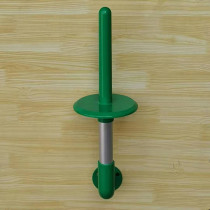 Supermarket with roll bag bracket screw fixed wall plastic bag rack green aluminum alloy metal disassembly and assembly