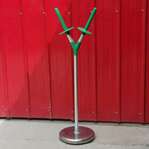 Supermarket Bulk Cargo Area Double Head Landing Aluminum Alloy Reinforcement Plus Coarse Plus High Plastic Bag Holder Special Frame for Roll Bag Holder