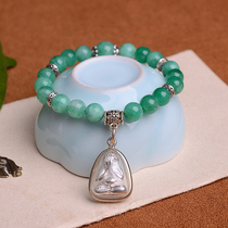 Thailand Buddha bracelet Mini Buddha bracelet Handmade glass beads Cover the face of Buddha success Buddha colorful transfer beads