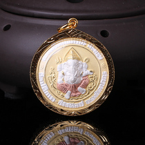 Thailand Longpa Benyuan Temple Buddha card Color wisdom elephant God Buddha Card