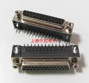 DB25 serial port connector female seat bending foot welding plate connector component DR25 parallel port female