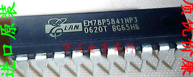 Imported new single chip EM78P5841NPJ direct plug electromagnetic furnace live diagram IC