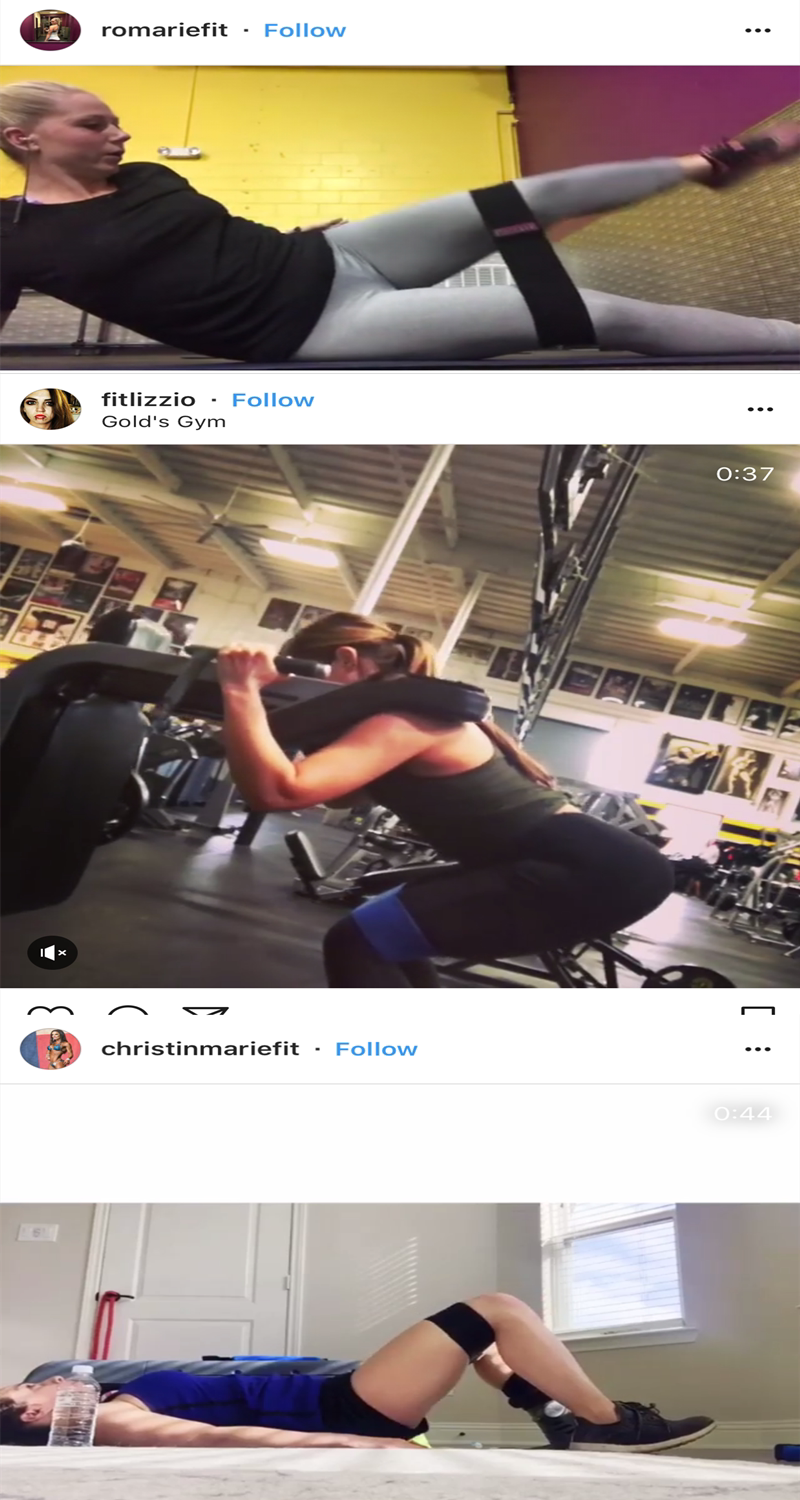 ремень для йоги 弹力圈深蹲练臀阻力圈ins翘臀圈瑜伽健身弹力带瘦腿虐臀拉力圈 U/powex