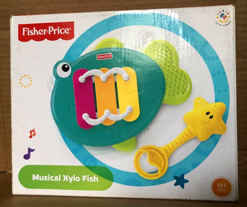Clearance Box Damage Fisher Music Jingle Fish Music Knocking Piano Early Education Early Education Toys Y2773