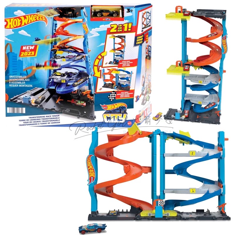 Hot Wheels City Super Transforming Parking Lot 2-in-1 Track Set Children's Alloy Car Toy Hkx43 Hot Wheels City Super Transforming Parking Lot 2-in-1 Track Set Children's Alloy Car Toy Hkx43
