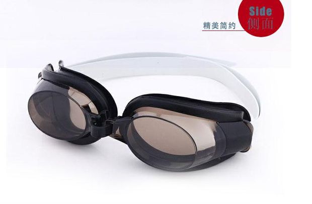 Kính bơi HD ánh sáng phẳng khung lớn kính chống nước chống sương mù cho nam và nữ / trẻ em gửi nút tai mat kinh boi