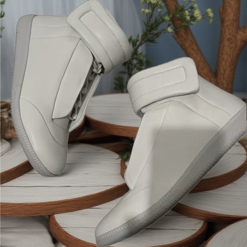 Casual Men's Shoes, European and American Style, High-Top German Training Shoes, White Shoes, Velcro Running Shoes, Large Size High-Top Sneakers, Factory Casual Men's Shoes, European and American Style, High-Top German Training Shoes, White Shoes, Velcro Running Shoes, Large Size High-Top Sneakers, Factory