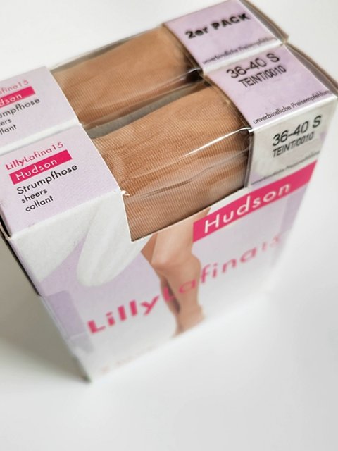 [2-Pack] German Imported Hudson Lilly 15D Pure Silky Sexy Glass Stockings Portable Pantyhose