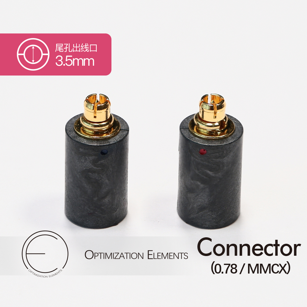 OE audio puffy MMCX 0 78 High quality earler wire plug small black clip DIY repair ear machine line