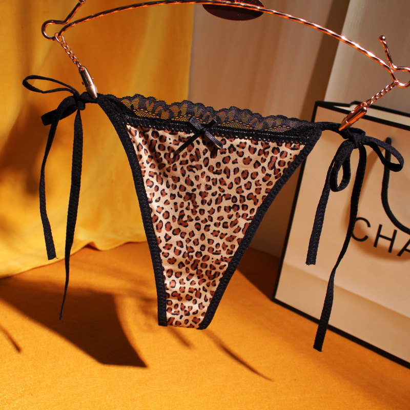 (Extremely good quality) Lace-up sexy thong women's lace BAO WENT pants hot sexy temptation thin belt underwear