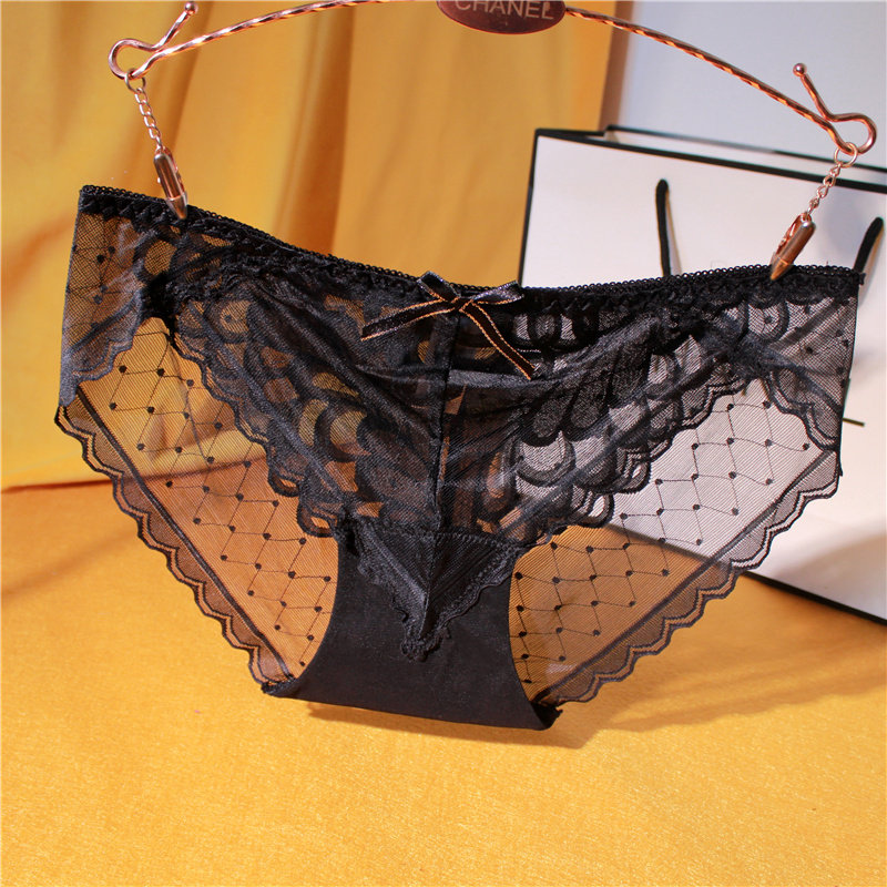 Sexy ▲ mesh ▲ seamless fashion underwear ladies low waist lace briefs safety pants pure cotton crotch new products