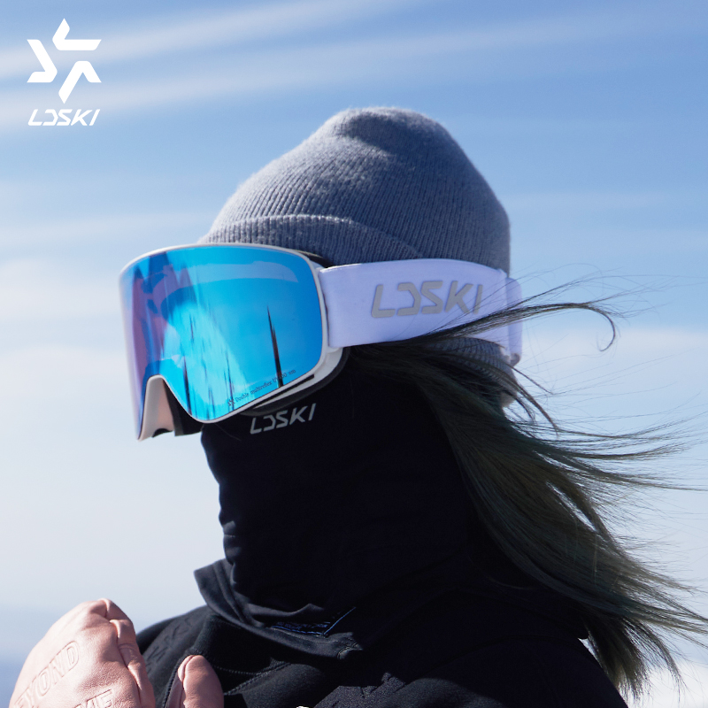 ldski ski mirror double layer anti-fog cylinders single double board adult ski glasses male and female cocked myopia goggles