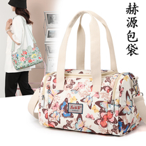 Pillow bag 2022 new fashion printing nylon cloth portable middle-aged womens bag all-match large-capacity one-shoulder messenger bag