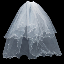 Bride wedding dresses Korean style wedding accessories headwear head gauze red photo heads decorated with supersensational head yarn