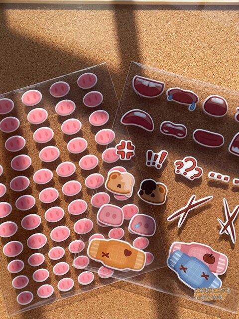 Bubble sticker for babies 40cm cotton doll 10cm15cm20cm three-dimensional headdress pacifier hairpin accessories