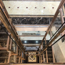 Custom Villa Elevator Aluminum Alloy Hoistway Sightseeing Hoistway Home Lift Hoistway Design Installation