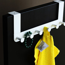 Beijing IKEA door-style iron door back hanger clothes hook clothes nail-free white domestic