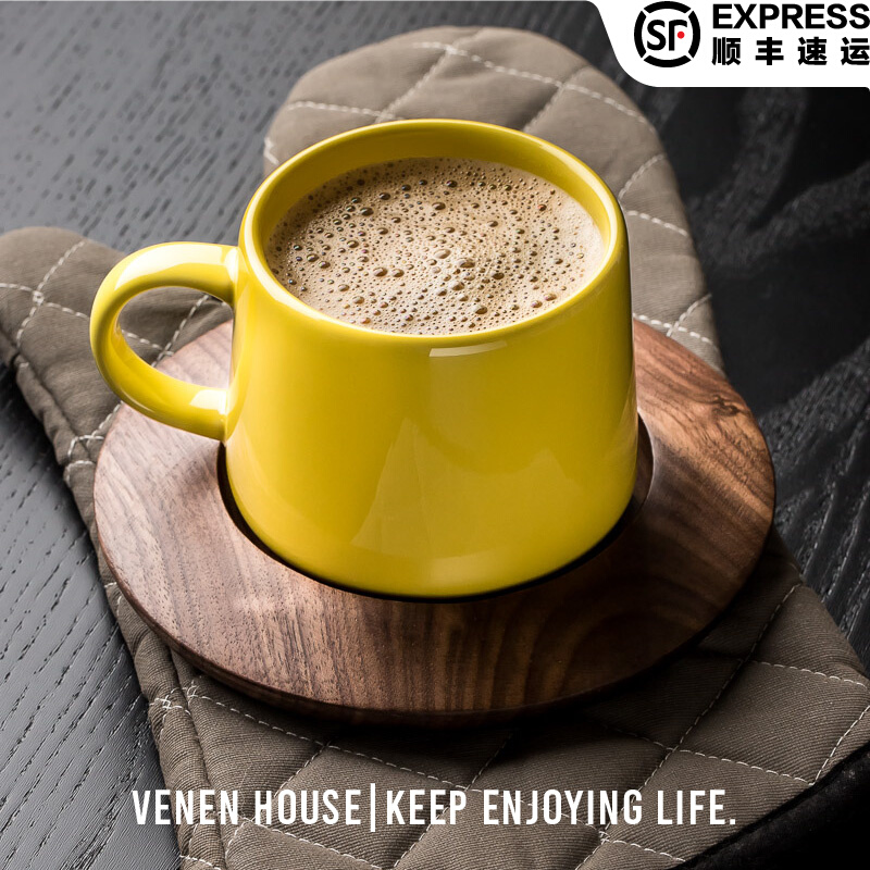 Weineng Palace Petty Bourgeoisie Coffee Cup European Simple Ceramic Mug Women's Exquisite High-end Cup New Year's Gift