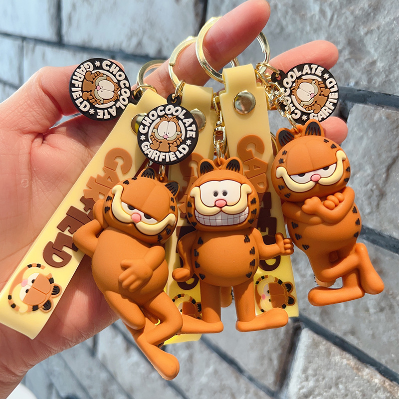 Internet-Famous Garfield Keychain Cute Little Doll Children's Elementary School Backpack Pendant Graduation Season Student Small Gift Internet-Famous Garfield Keychain Cute Little Doll Children's Elementary School Backpack Pendant Graduation Season Student Small Gift