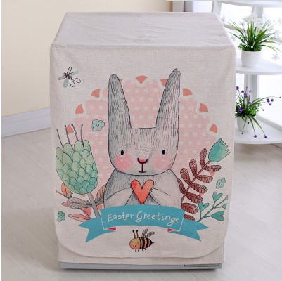 Three-ocean small swan Siemens Haier's cloth art tumble washing machine dust cover thickened sunscreen thermal insulation dust cover