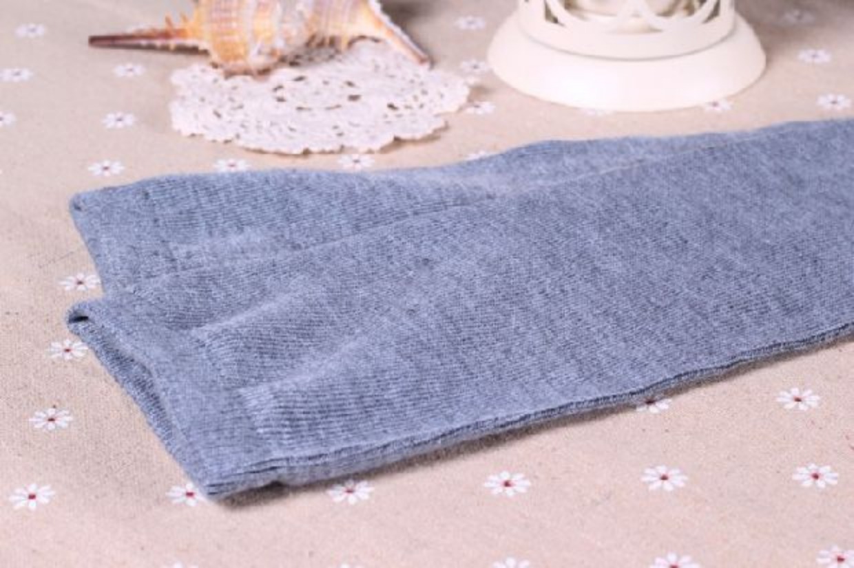 Hàn Quốc khâu trên đầu gối vớ dài cọc cọc vớ Mùa thu và mùa đông ấm áp cotton chống trượt cao tất dày thu đông